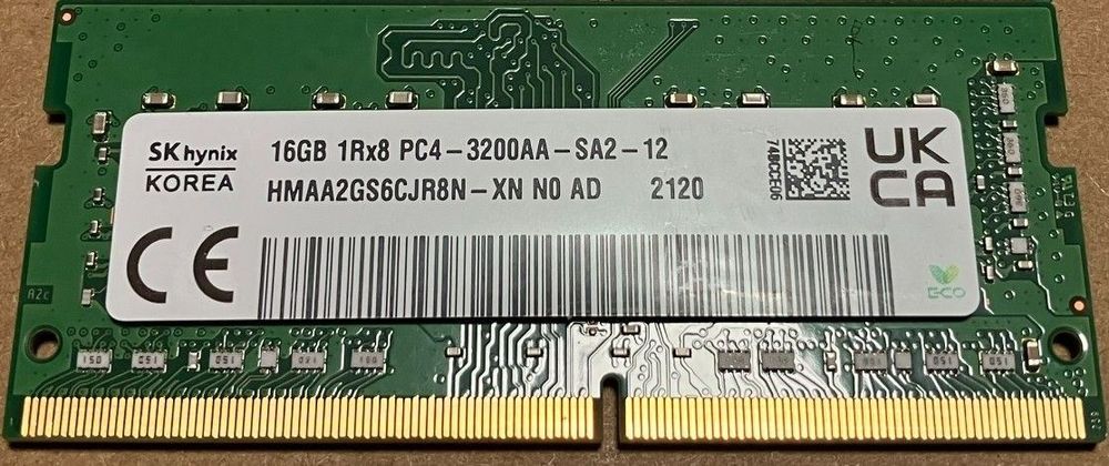 DDR4 SO-DIMM 16 GB, Hynix, 3200 MHz