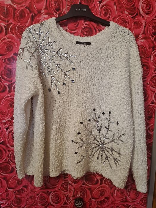 Sweter damski biały