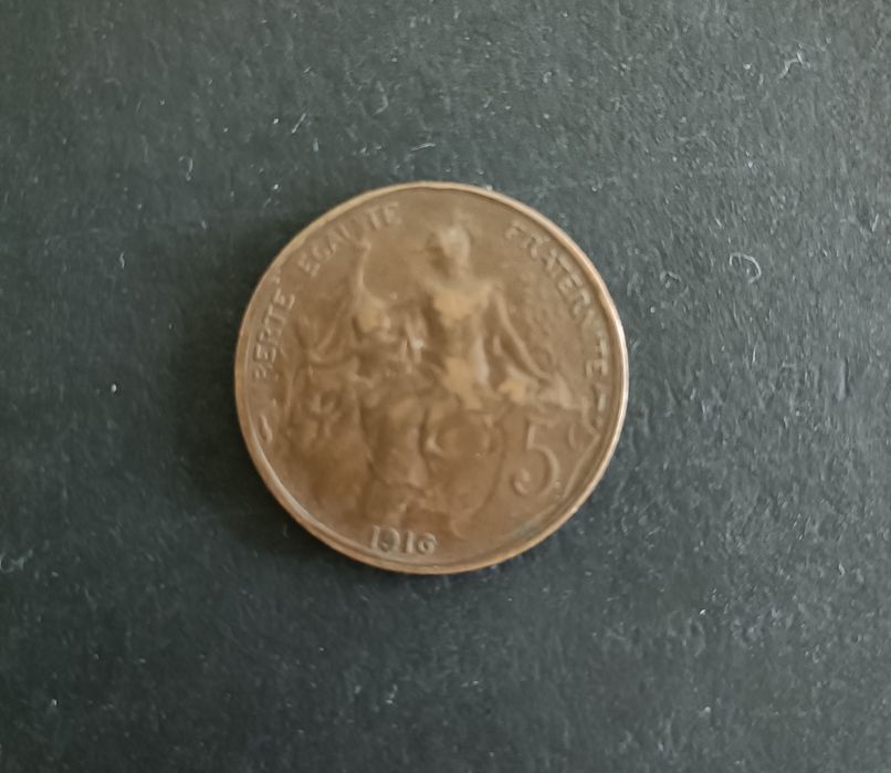 Moeda Francesa em bronze