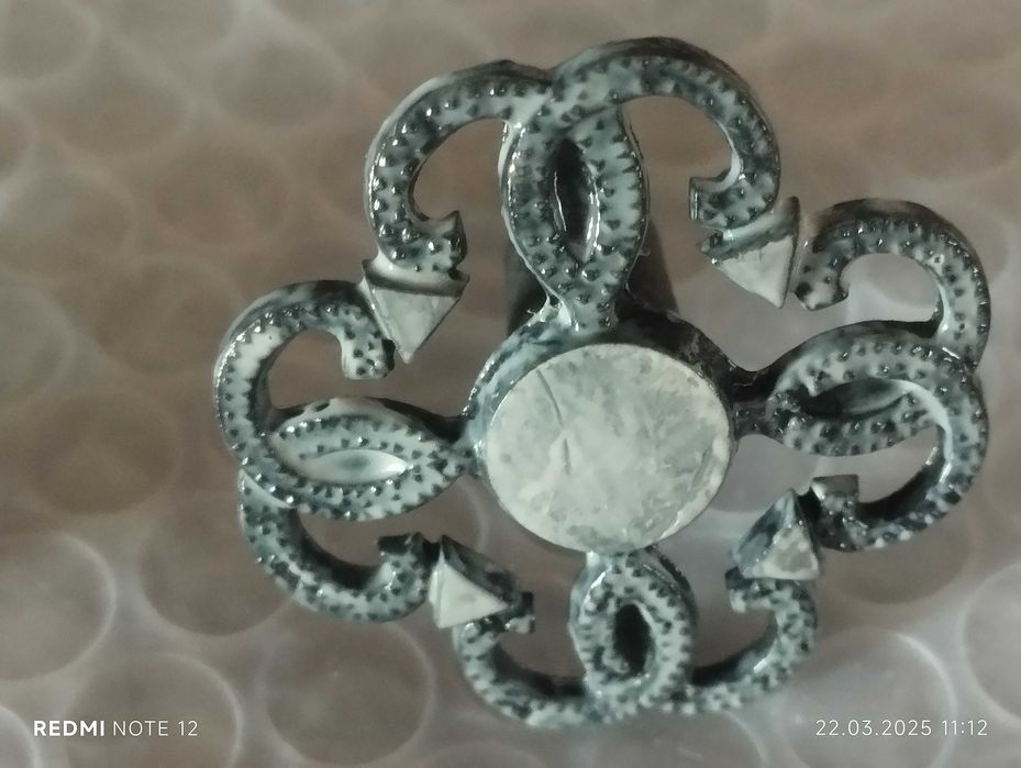 Меблева  ручка двірна  винтаж СССР ажурна метал лот 2 шт