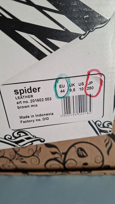 Buty sportowe Spider Leather Rozmiar 44