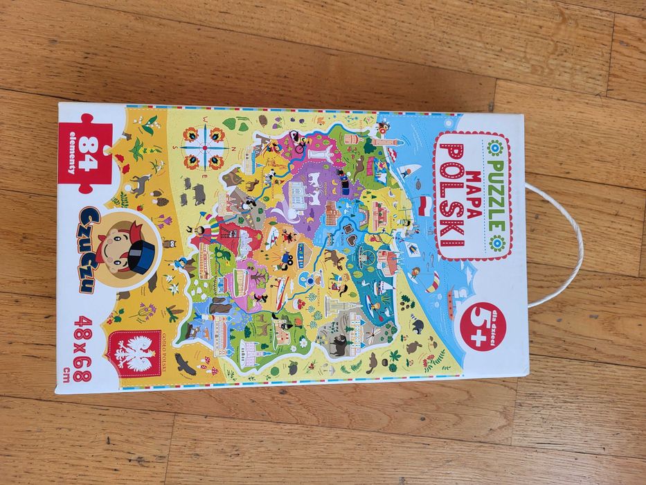Puzzle Mapa Polski CzuCzu, 84 elementy