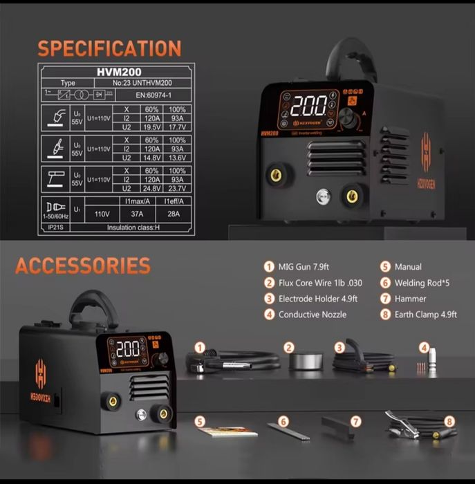 Aparelho de soldar inverter 200A