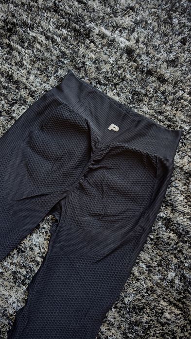 Prozis Leggings Scrunch Preto | Textura Waffle | Novas