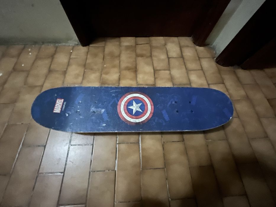 Skate marvel capitao america