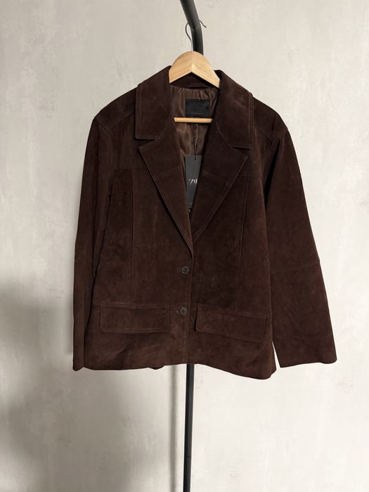Замшевий піджак Zara