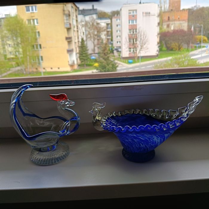 Kurka , kogut miseczki