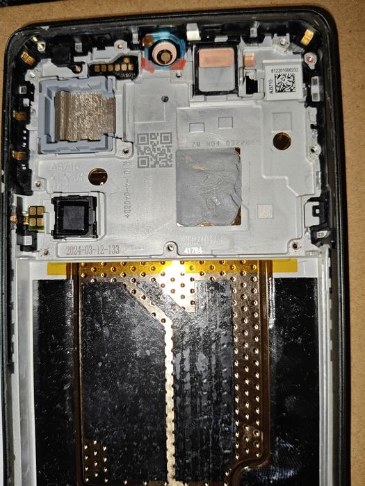 Дисплей AMOLED Realme GT 6T в зборі з сенсором і рамкою green