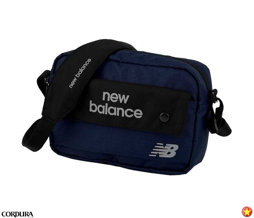 Сумка через плечо New Balance Oxford Rip-Stop, синяя (26×18×8 см