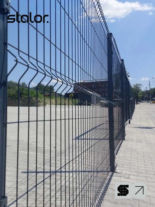 Металева сітка 3д. Секційний паркан. Паркан з сітки для дому. Біла Церква