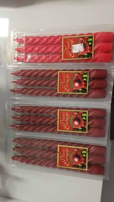 Pack de 3 velas onduladas  (novas) - 3€