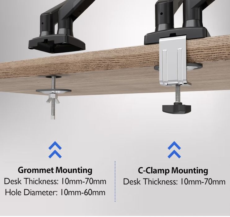 !! Uchwyt do 2 Monitorów 13-32" Super Jakość PREMIUM!!