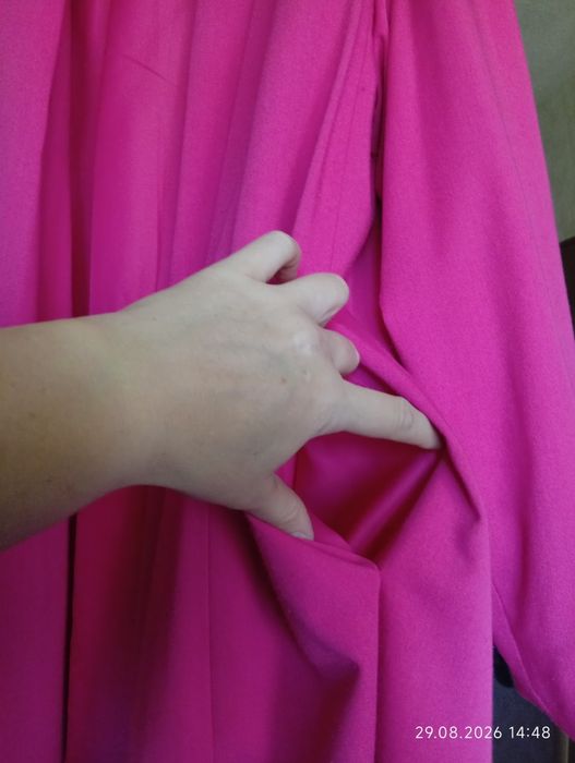Narzutka/płaszczyk magenta oversize