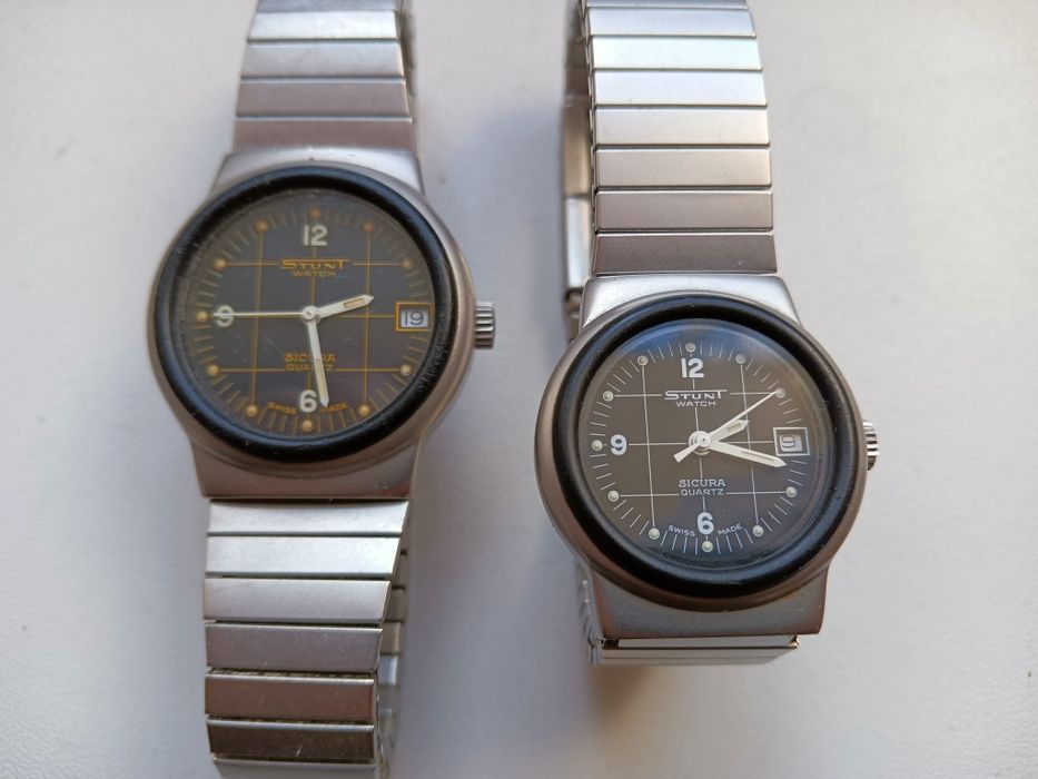 Stunt Watch Sicura Swiss dwa zegarki