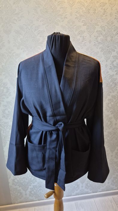 Marynarka z badrukuemobrazem kimono unikat narzutka  38,40,42