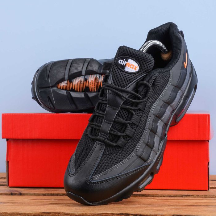 (1965) Чоловічі Кросівки Nike Air Max 95 чорні (41-46) найк найки