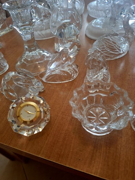 Lote de 31 peças em cristal em miniaturas