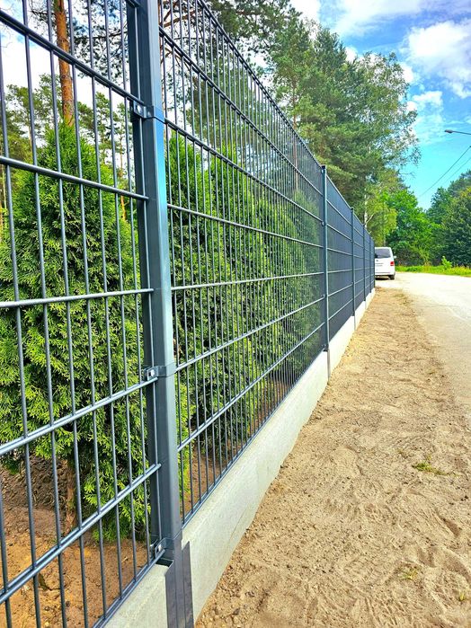 Panele ogrodzeniowe ogrodzenie WIŚNIOWSKI 2D 123cm 6/5/6 PROMOCJA 93zł