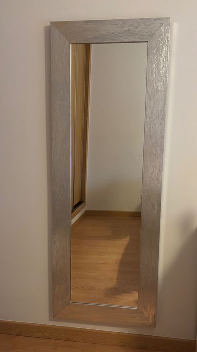 Espelho retangular cinza 160cm x 59cm