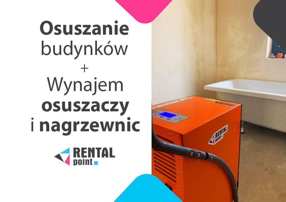 WYNAJEM Osuszaczy, Nagrzewnic, Klimatyzatorów, OSUSZANIE budynków