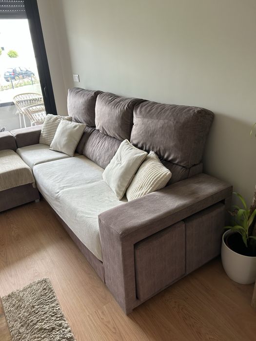 Sofá chaise longue intermutável