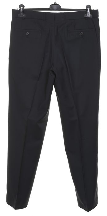BRAX EARL granatowe spodnie garniturowe 100% wełna eleganckie r. 50
