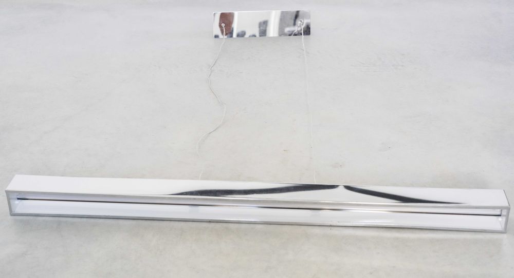 Elegant Hanging LED Dinner Table Lamp – Chrome Finish (95cm Wide)