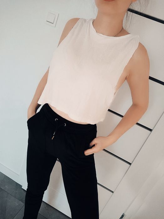 Top crop biały ASOS