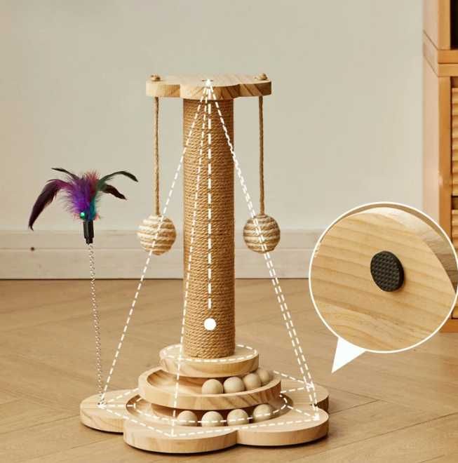 Arranhador para gato com vários brinquedos incluidos NOVO ENVIO GRÁTIS