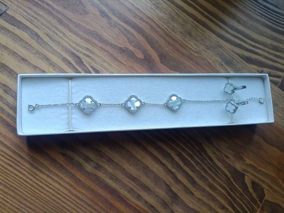 Браслет серьги Ван Клиф Van Cleef