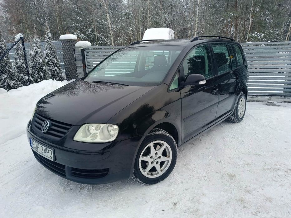 VW touran#1.6benzyna#2003rok#7 osobowy#klima#alusy#