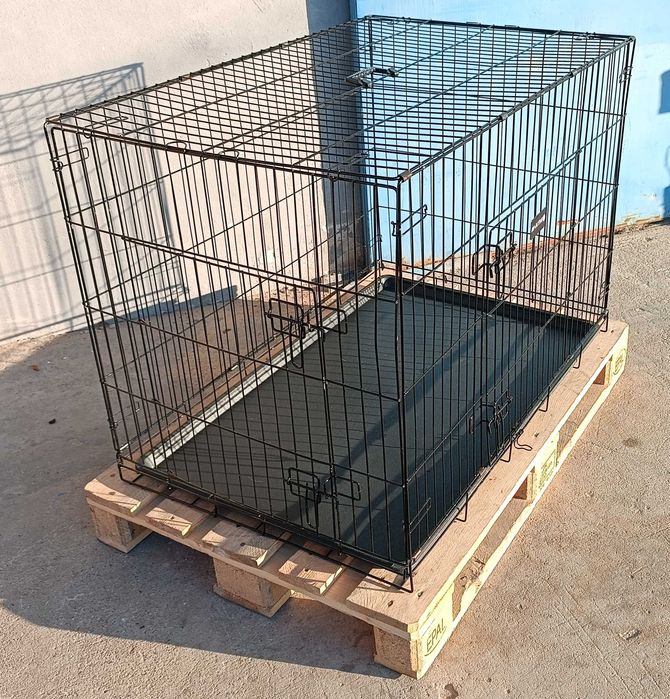 Klatka kennelowa XXL dla psa składana 2 wejścia TZ-04 O-288
