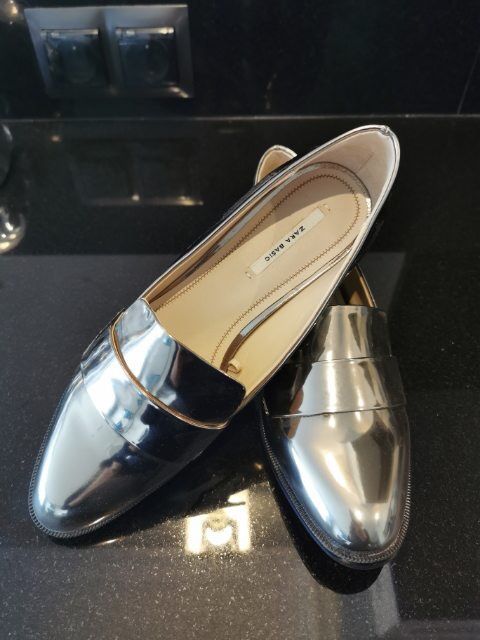 Zara - 39 Nowe złote lakierki