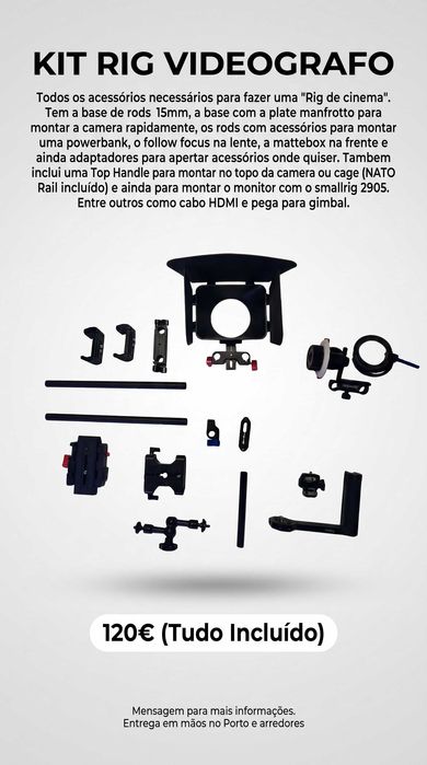 Kit para "Rig de cinema"