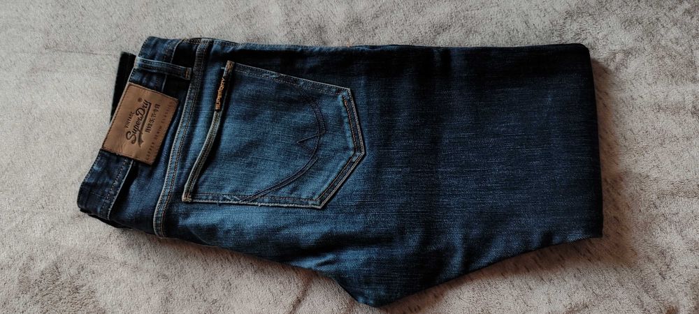 Spodnie jeansy męskie, Superdry, slim fit