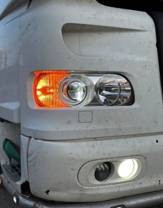 ‼️грузовики фуры тягачи‼️Bi-Led линзы MTF 24V 36W в фары на MAN TGX volvo biled светодиодные