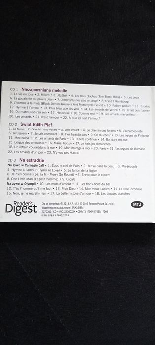 Edith Piaf  rose 3 CD
