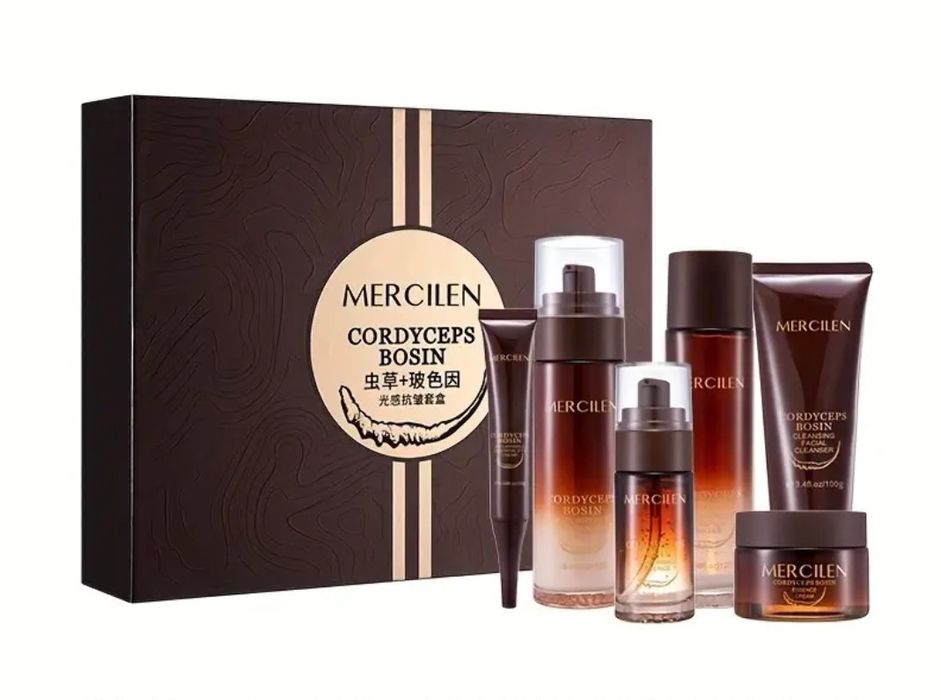 MERCILEN luksusowy zestaw pielegnacyjny 6w1 Peptydy Anti-Aging