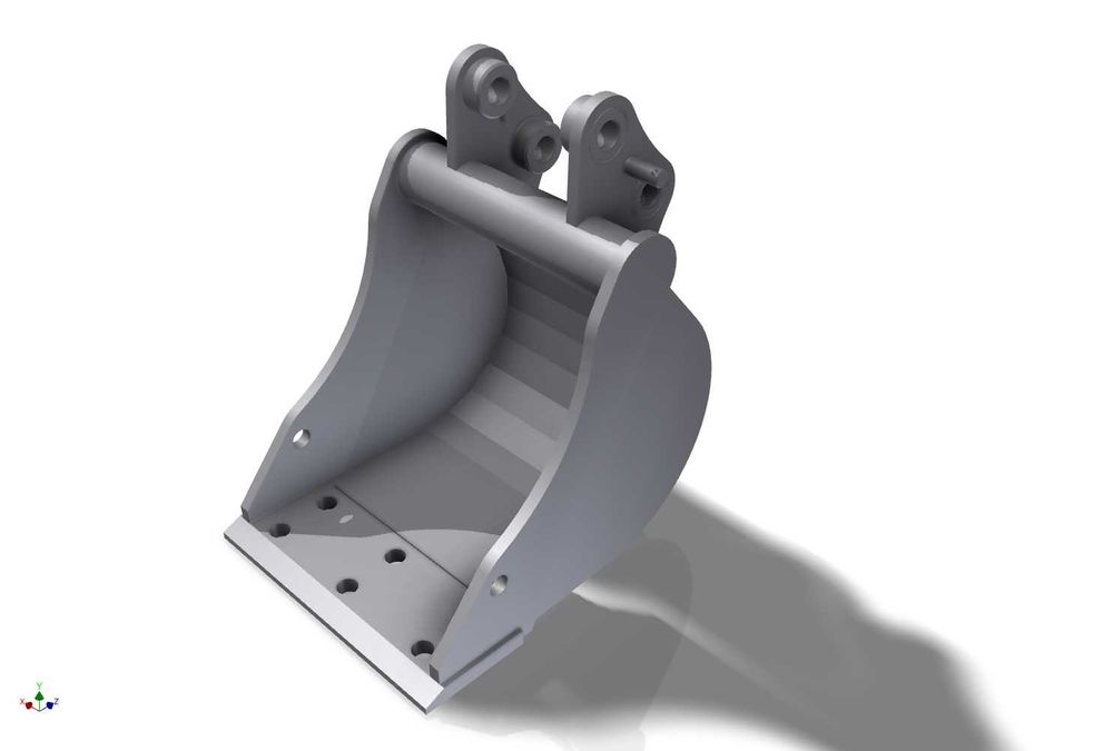 Łyżka kopiąca 30cm pasująca do mini koparki JCB 8014/8015/8016/8018/17
