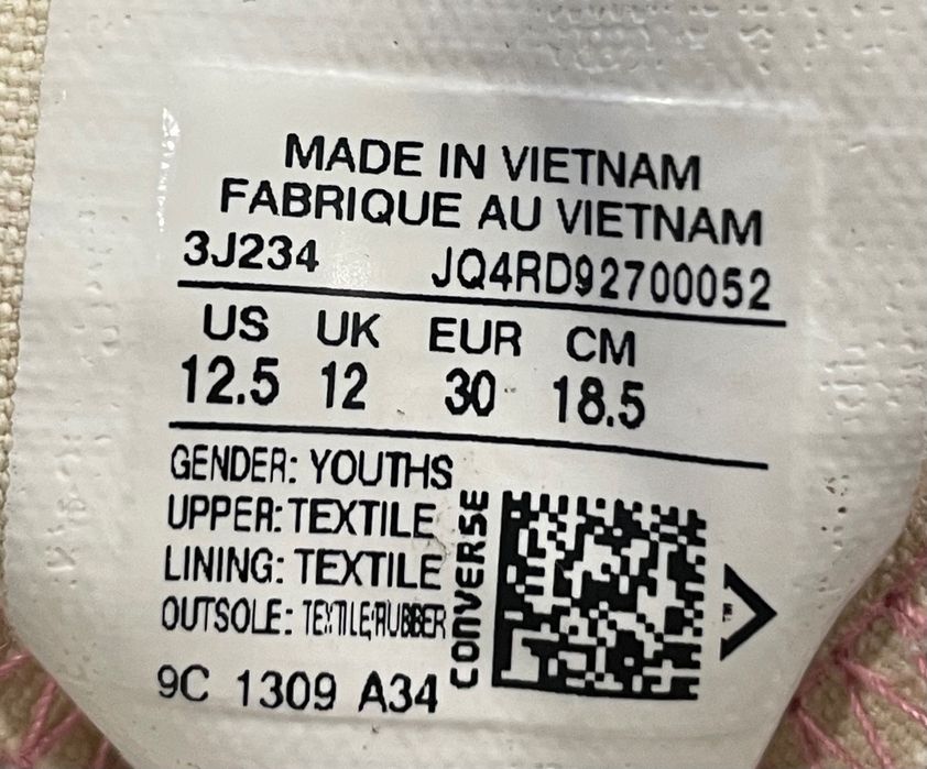 ténis all star rosa menina