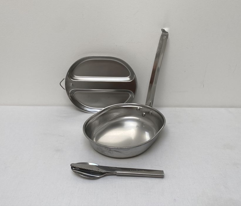 Marmita com talheres Exército Português militar 1990s