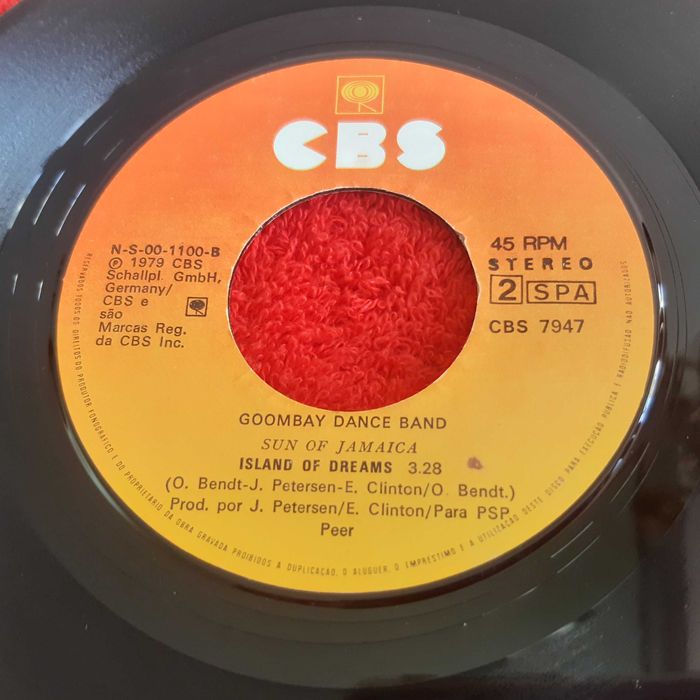 Disco Vinil Single Goombay Dance Band - Sun of Jamaica / Island of Dreams