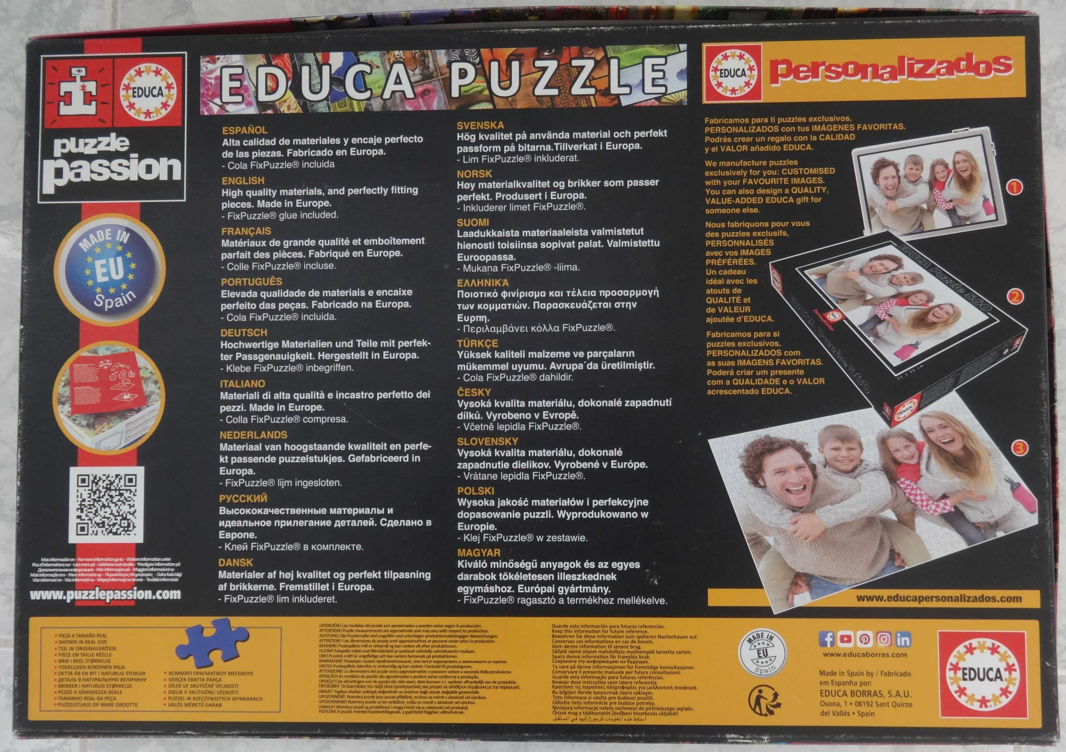Puzzle EDUCA 2000 Italian Fascino (Idade Mínima: 12 Anos - 2000 Peças)