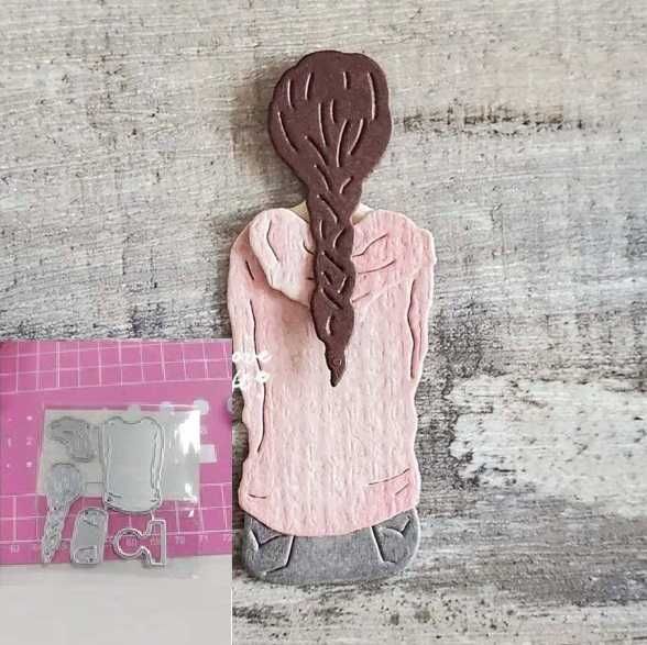 Conjunto de Cortantes Boneca com Trança