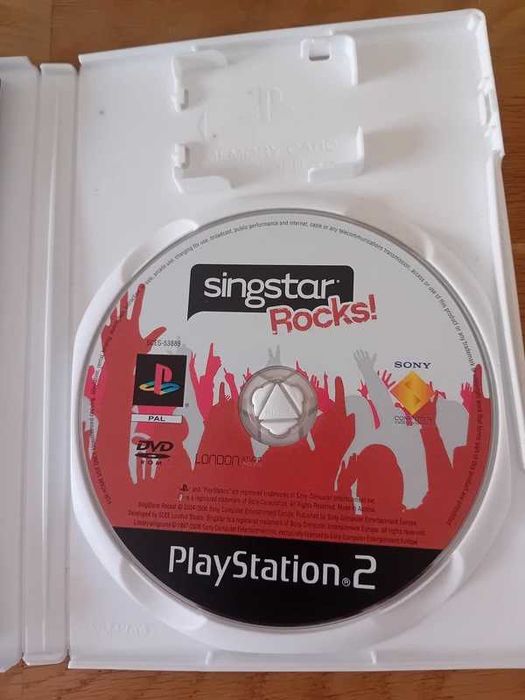 SingStar Rocks! PS2 – Raro | Completo com caixa e manual