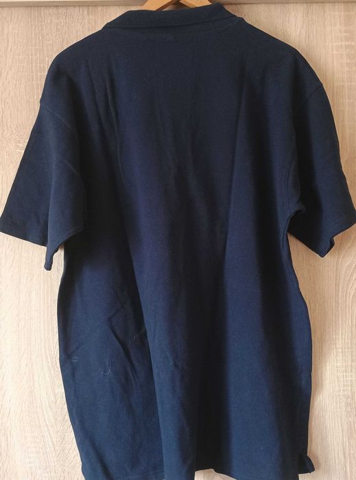 Koszula męska polo granatowa z logo deante.Koszulka 2XL