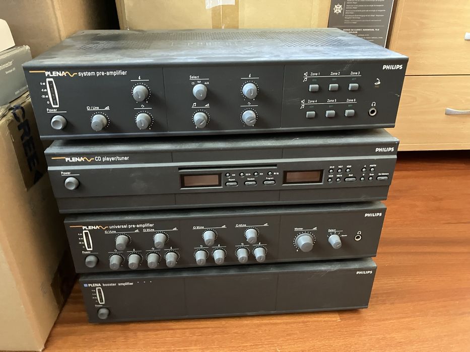 PA pubic adress philips bosch linha 80v amplificador radio cd