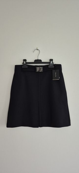 Spódnica Massimo Dutti, wełna, rozm 36,czarna, krótka