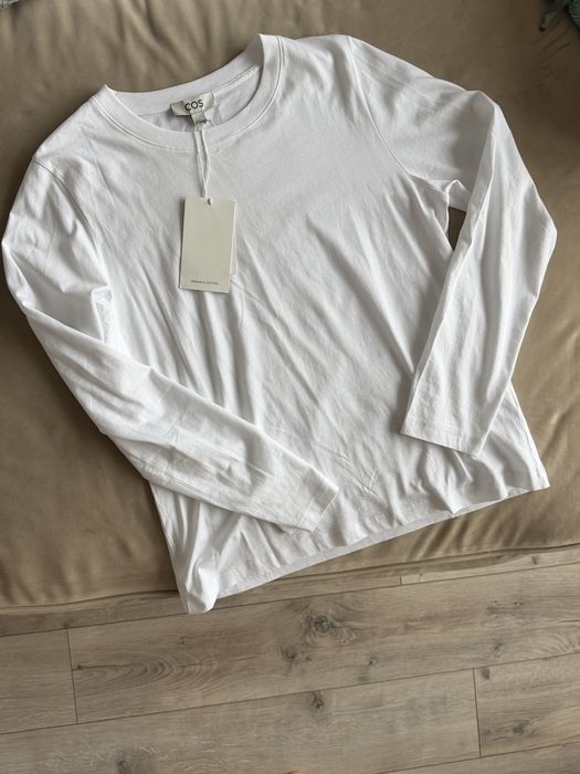 Білий лонгслів COS новий з біркою