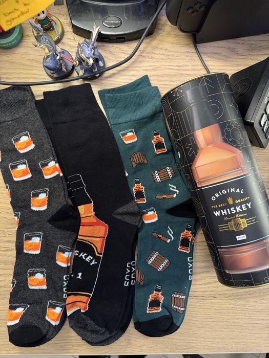 Skarpety prezentowe w tubie 3-pak Soxo Whisky Whiskey NOWE